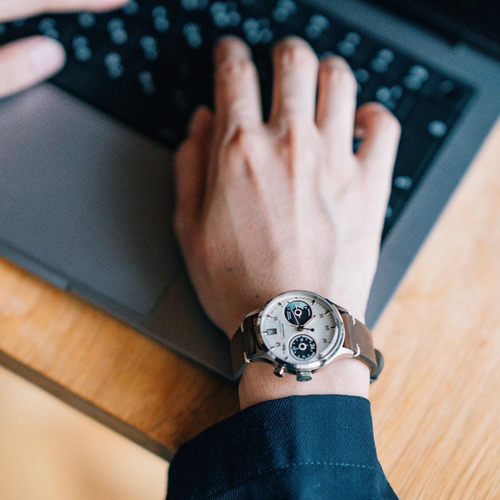 TACS SOODA TS2302B Women's and Men's Solar Watch with Leather Strap, 38mm, Made In Japan, Authentic, Brown