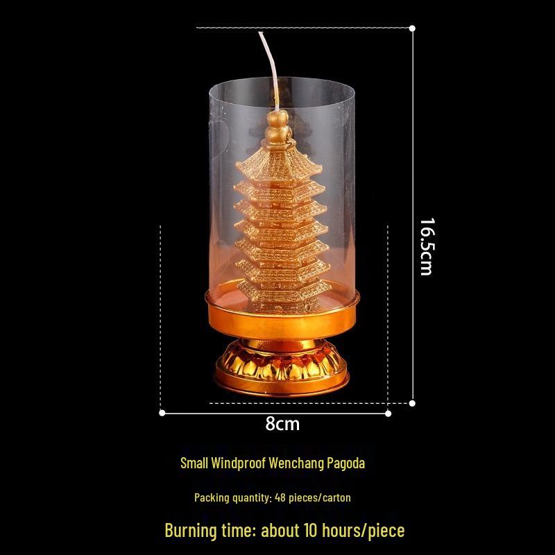 Hanton Auspicious Windproof Lotus Candle (Box of 48)