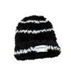 New autumn and winter thickened warm hat wool hat big head circumference pattern outdoor plush hat women
