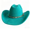 Western Vegan Suede Hat Cowboy Hat Jazz Panama Hat Unisex Women'S Hat Wide Brim Cowboy Hat Women'S Hat Chapu Cowboy