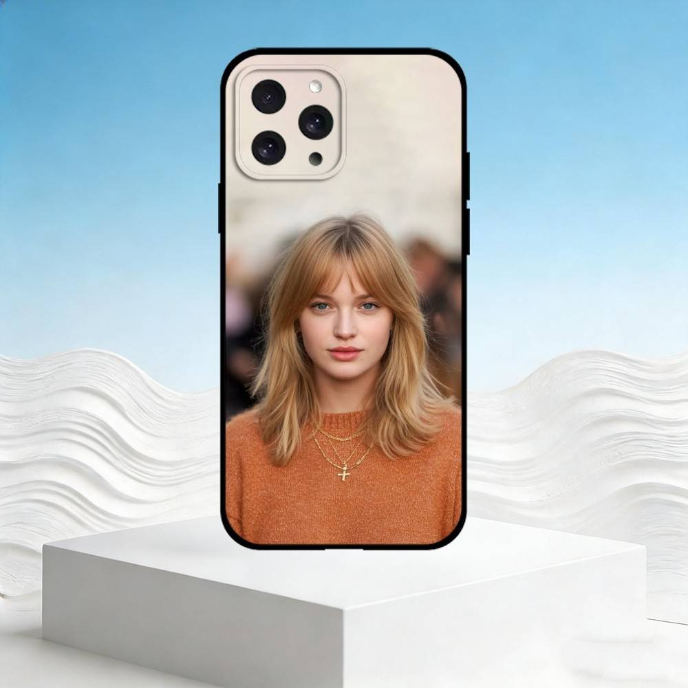 

M-Mckenna Grace Phone Case For iPhone 17,16,15,14,13,12,11 Plus,Pro Max,SE4Soft Silicone Black Cover iPhone15