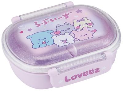 Bento 360ml Fluffy Made In Single Dishwasher and Microwave Children's Box, Capacity, Lid, Japan, Tier, Safe, Lovelyz, Girl's Design, QAF2BAAG-A