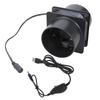 USB 5V Adjustable Speed Inline Duct Fan Exhaust Cooling Fan For Printer Kitchen Exhaust Ventilation ABS Construction