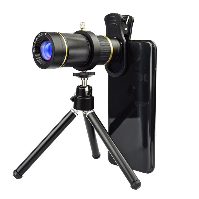 New 18x Telephoto Mobile Phone Lens Set HD Adjustable Focus Zoom Camera Telescope