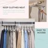 5 In 1 Magic Trouser Rack Hangers Stainless Steel Folding Pant Rack Tie Hanger Shelves Bedroom Closet Organizer Wardrobe Storage