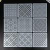 8/9/24/32Pcs Sashiko Embroidery Templates Reusable Pet Sewing Stencils Diy Embroidery Patterns Geometric Line Quilting Template