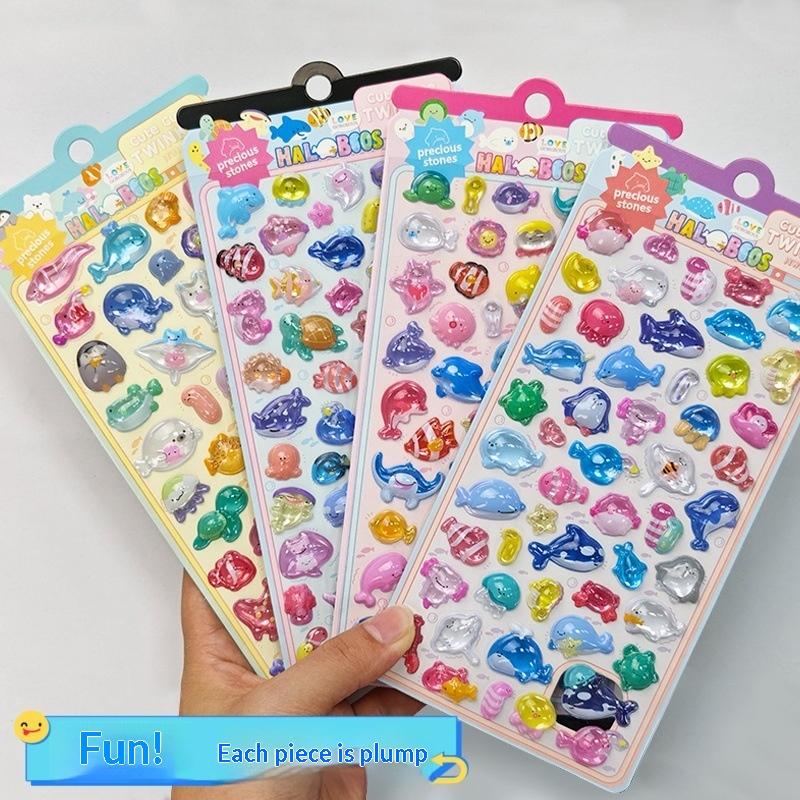 3D Embossed Animal Series Sticker Cute Decor For Handcrafts, Notebooks, Device Embellishment & Gifts Anime Worlds Store