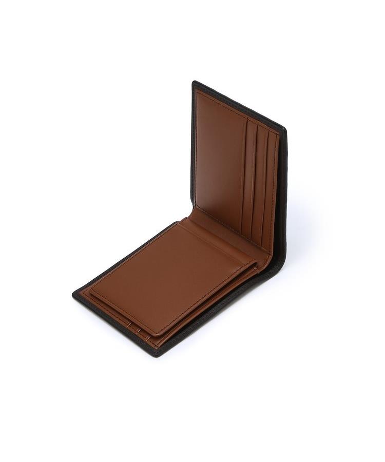Daks Men'S Accessories (Barnet) Barnet Dark Brown Barnet Embossed Dd Pattern Bifold Wallet Dbwa6F926W3