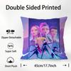 K-kpop D-Demon H-Hunters Pillow Case Plush Fabric Soft  Pillowcase Double Sided Print Cushion Cover Household Gifts