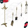 Fireplace Tool Set - KOTARBAU - 4 Pieces - Metal - Retro Style - Gold Color