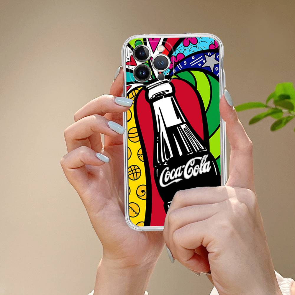 Coca-cola Vintage Phone Case For IPhone 17 16 15 14 13 11 12 Pro Max 16 Plus Transparent