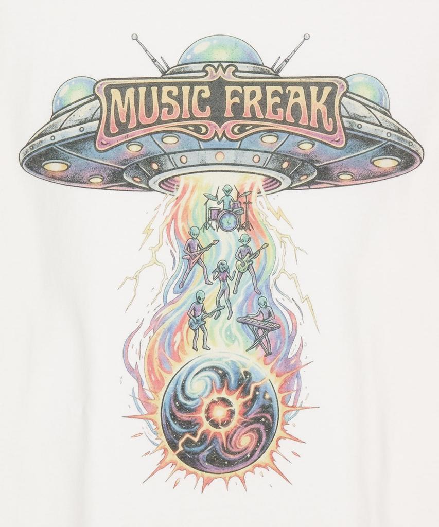 Myujigpeulikeu Taken By The Sound T-Shirt - White