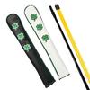 Golf Indicator Rod Holder 3D Embroidery Four-leaf Clover PatternTraining Aid Golf Alignment Stick Cover Golf Supplies