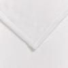 White Throw Blanket 130 x 150 cm Fleece