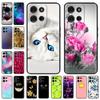 For Motorola Moto G75 5G Case Fashion Lovery Hot Painted Soft Black Silicone Phone Cover For MotoG75 MotoG 75 5G Case Cover Para