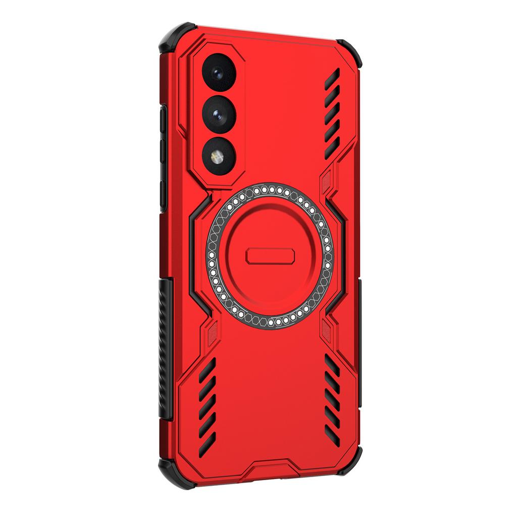 For OnePlus Ace 5 Ultra 5G/Nord 5 5G Magnetic Case Butterfly Armor Hollow Heat Dissipation PC+TPU Phone Cover