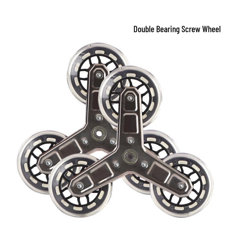 Traplift Winkelwagen met Dubbele Lagers, Kristallen Wielen en Metalen Frame