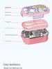 Kids' Cartoon Insulated Bento Box with Cutlery, Dual-Compartment, Food-Grade 304 Stainless Steel
