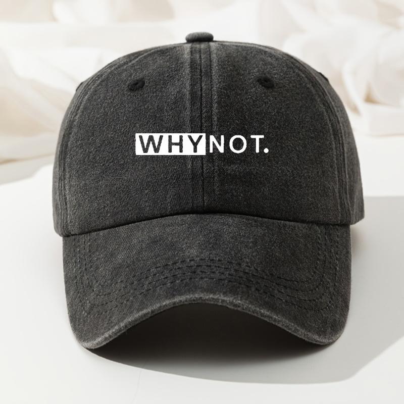 Letter Print Baseball Cap Men s Hat Retro Washed Cap Adjustable Premium Outdoor Travel Hat Baseball Cap