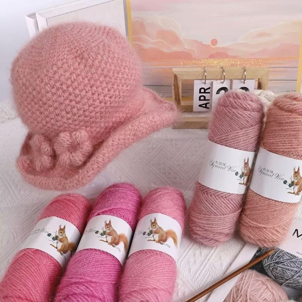 Pehme villane lõng Õrn kudumislõng DIY orava kašmiirlõng salli kudumine