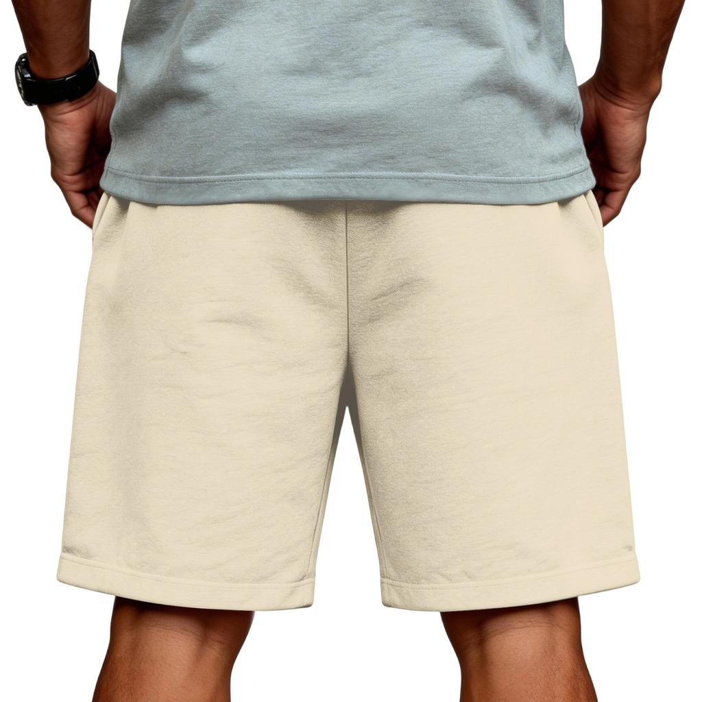 Pantaloncini da uomo basic con coulisse, vestibilità ampia, casual, sportivi, estivi, con elastico regolabile in vita e tasche laterali, per l'uso quotidiano