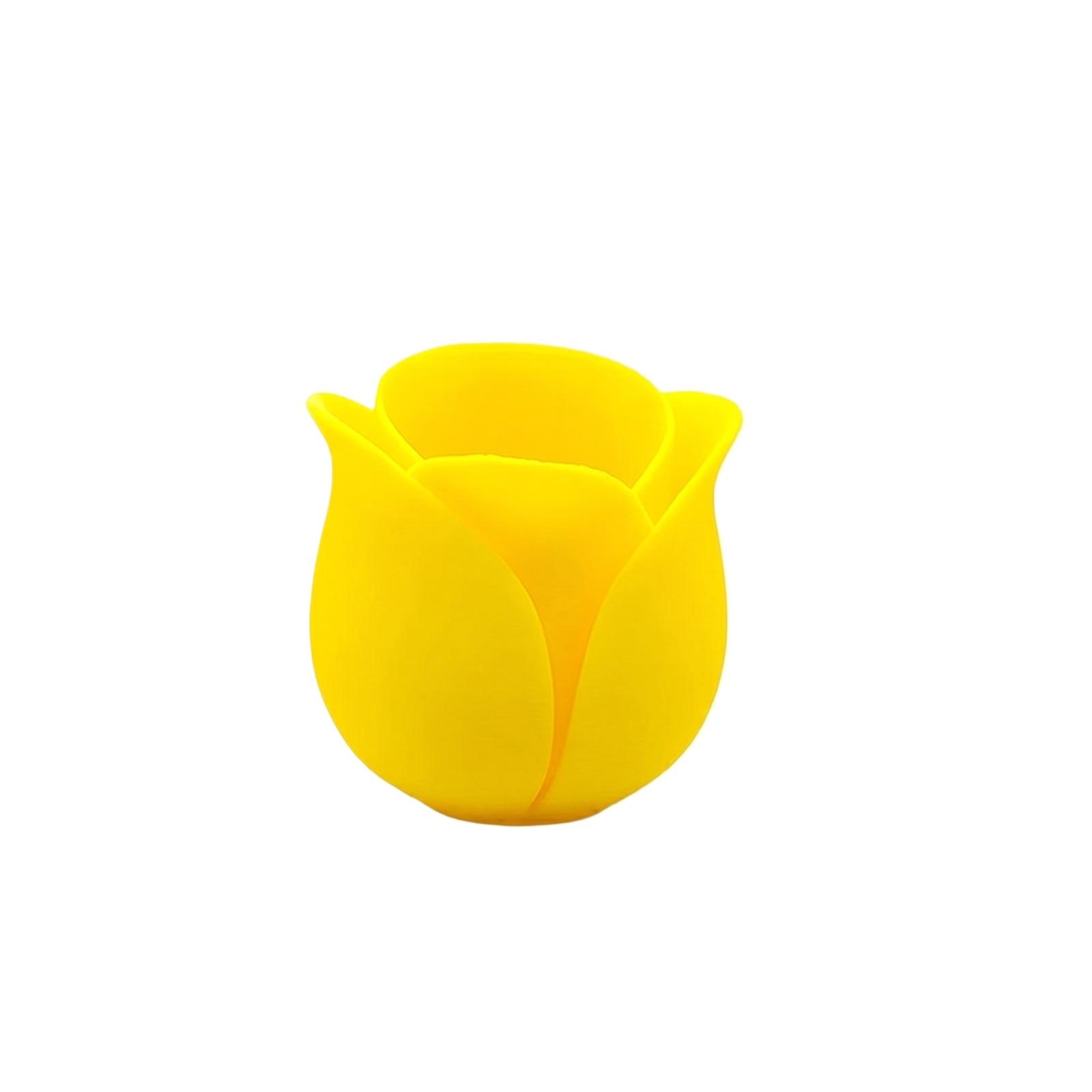 

Rose Shaped Small Flower Pot Succulent Plant Decorative Planter Resin Material Indoor Outdoor Use Suitable for Small Plants and Bonsai Display One Size жёлтый