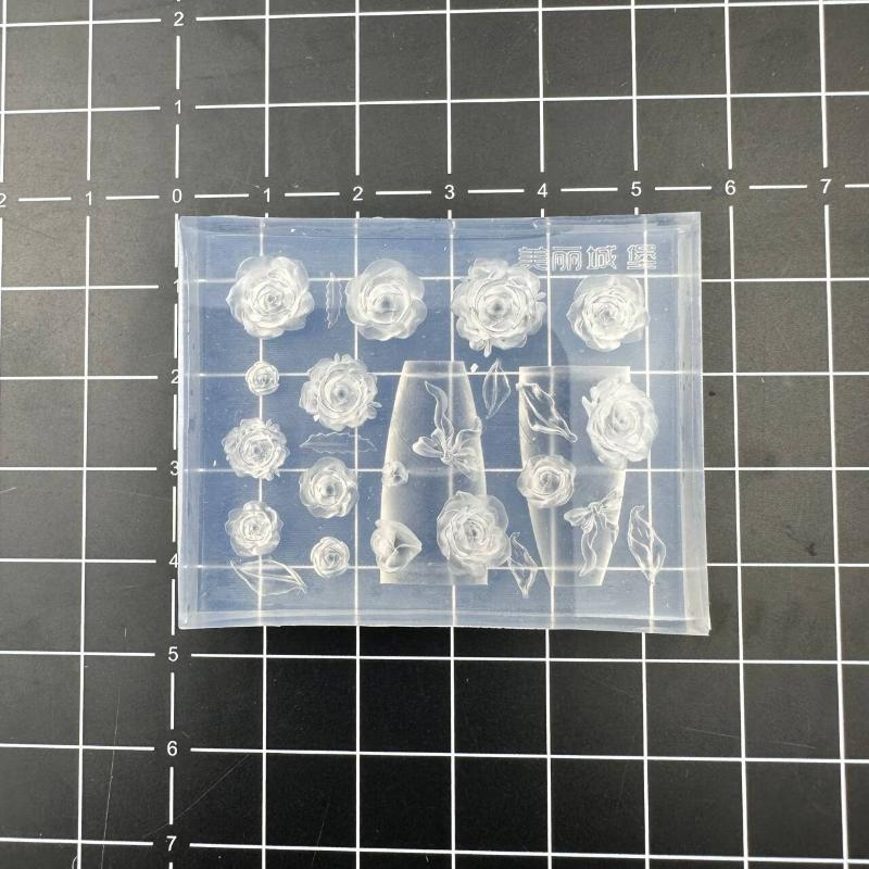 Creative Fun Bowknot Flower Nail Art Silicone Mould Handmade Nail Art Mold Decoration Cartoon Art Mold Diy Accessories Tool