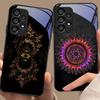 Luminous Black Lotus For Samsung Galaxy S10 S20 Plus S21 FE S22 S23 S24 FE S25 Ultra Black Tempered Glass Phone Case Hard Shell