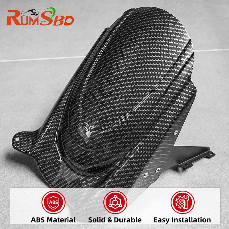 Rear Fender Mudguard for Kawasaki Versys 650 2015-2026 2025 2024 2023 2022 Carbon Fiber Grain Wheel Cover Tire Splash Mud Guard