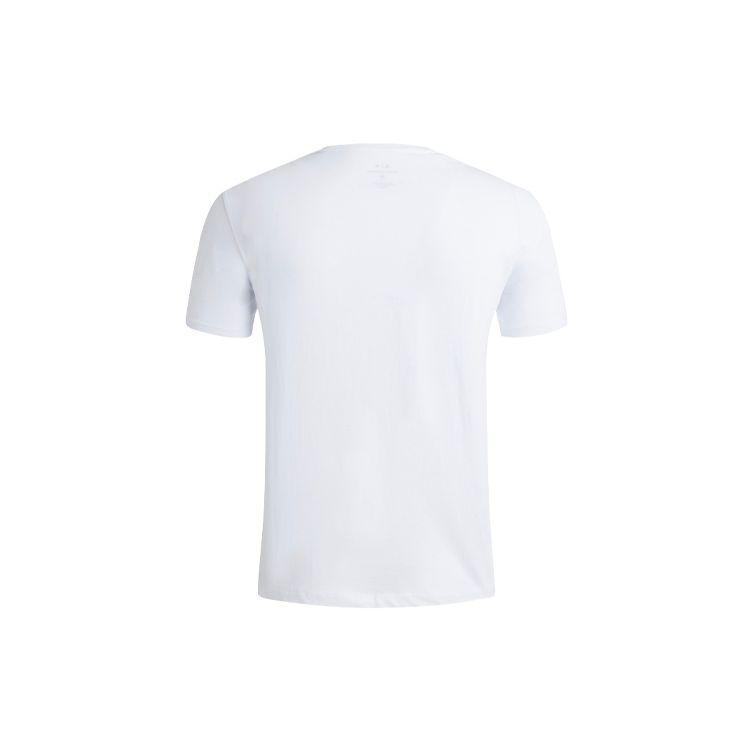 Armani Exchange Letter Print Crew Neck Short Sleeve T-Shirt Men tops White 8NZTCJ-Z8H4Z-1100