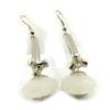 Les Trésors De Lily [J7718] - Designer Ohrringe 'Scarlett' weiß