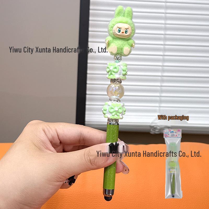 DIY Bead Pen: Cute Handmade Touchscreen Gel Pen Doll - Ideal Student Gift