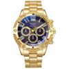 Big Dial Men Quartz Watches Gold Wristwatch Creative Men's Business Watches  Business