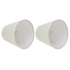 2PCS Fabric Lampshade European Style Clip On Lamp Shade for E14 Screw Chandelier Wall LampPT07 White