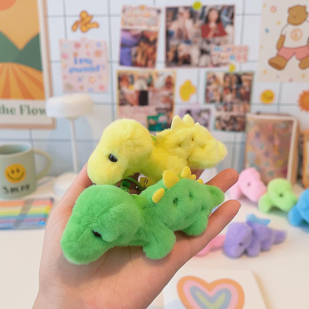 

Plush Material Dinosaur Plush Keychain Fashionable Dinosaur Plush Keyring Backpack Accessory style B