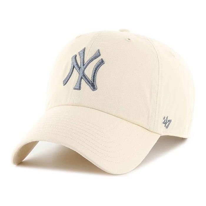 Casquette - 47 BRAND - CLEAN UP - Beige - 100% Coton - Décontractée Pour Fans Yankees