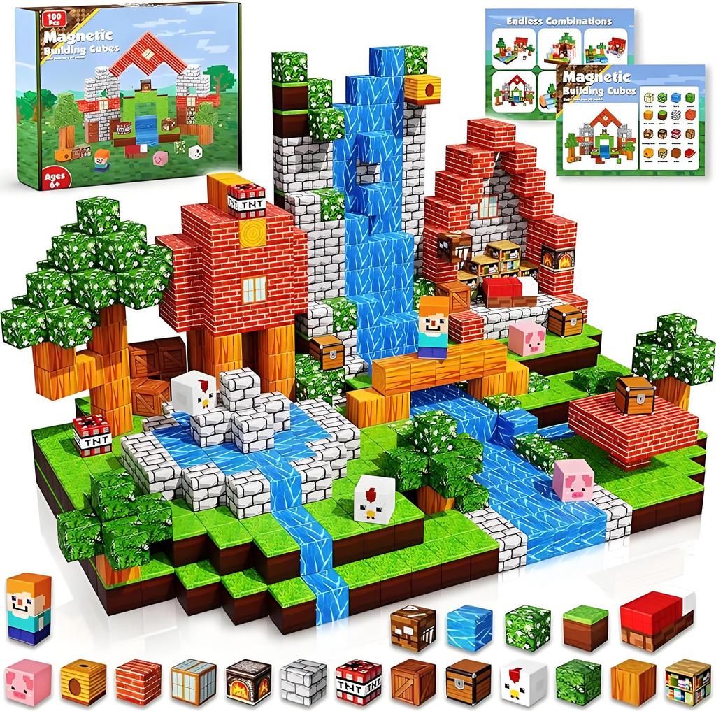 Magnetic Unicorn Building Blocks Assembly Toy Set