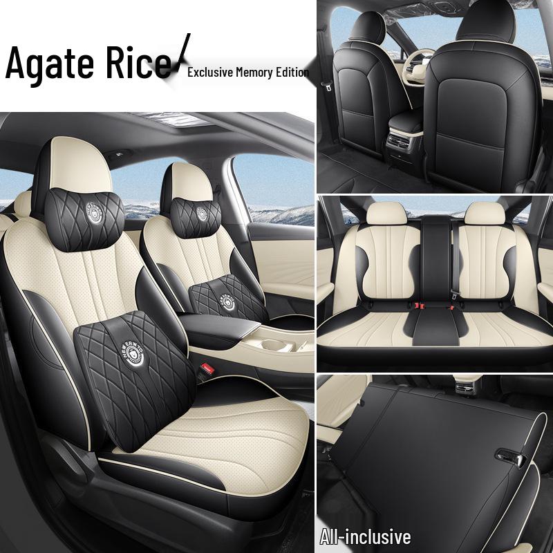 Roewe M7DMH Original Perforerade Läder Bilbarnstolsskydd - Andningsbara & Hälsobevarande