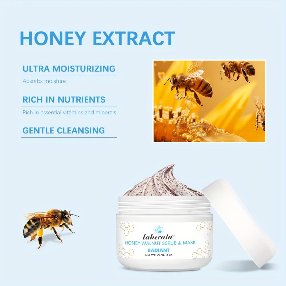 Honey Walnut Scrub Facial Exfoliating Hydrating and Moisturizing Scrub Mask.