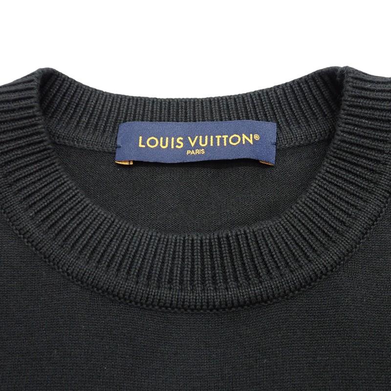 LOUIS VUITTON  L Short sleeve T-shirt black cotton mens