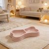 Double Pet Bowls Bone Shape Cute Dog Cat Food Water Dishes Durable Anti-Slip Feeder for Puppy Kitten