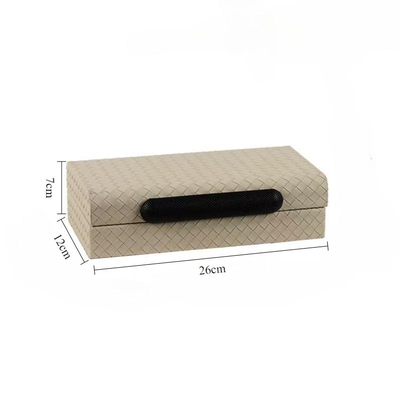 

Leather Jewelry Organizer Box Desktop Jewellery Display Case Necklace Bracelet Storage Boxes Household Decoration Trinket Cases