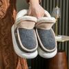New color matching all-inclusive heel cotton shoes autumn and winter couples indoor home thick-soled velvet thermal cotton slippers