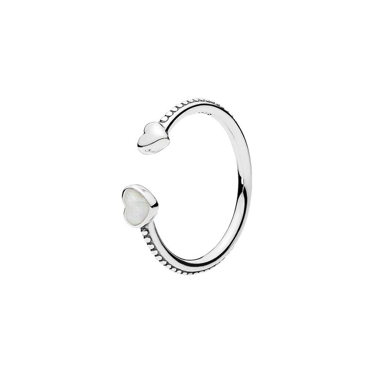 Pandora Love Heart 925 Silver Ring Women ring 191045EN23 52