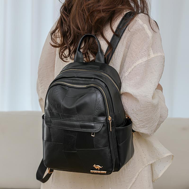 

Backpack Women s Bag PU Retro Commuter Backpack розовый