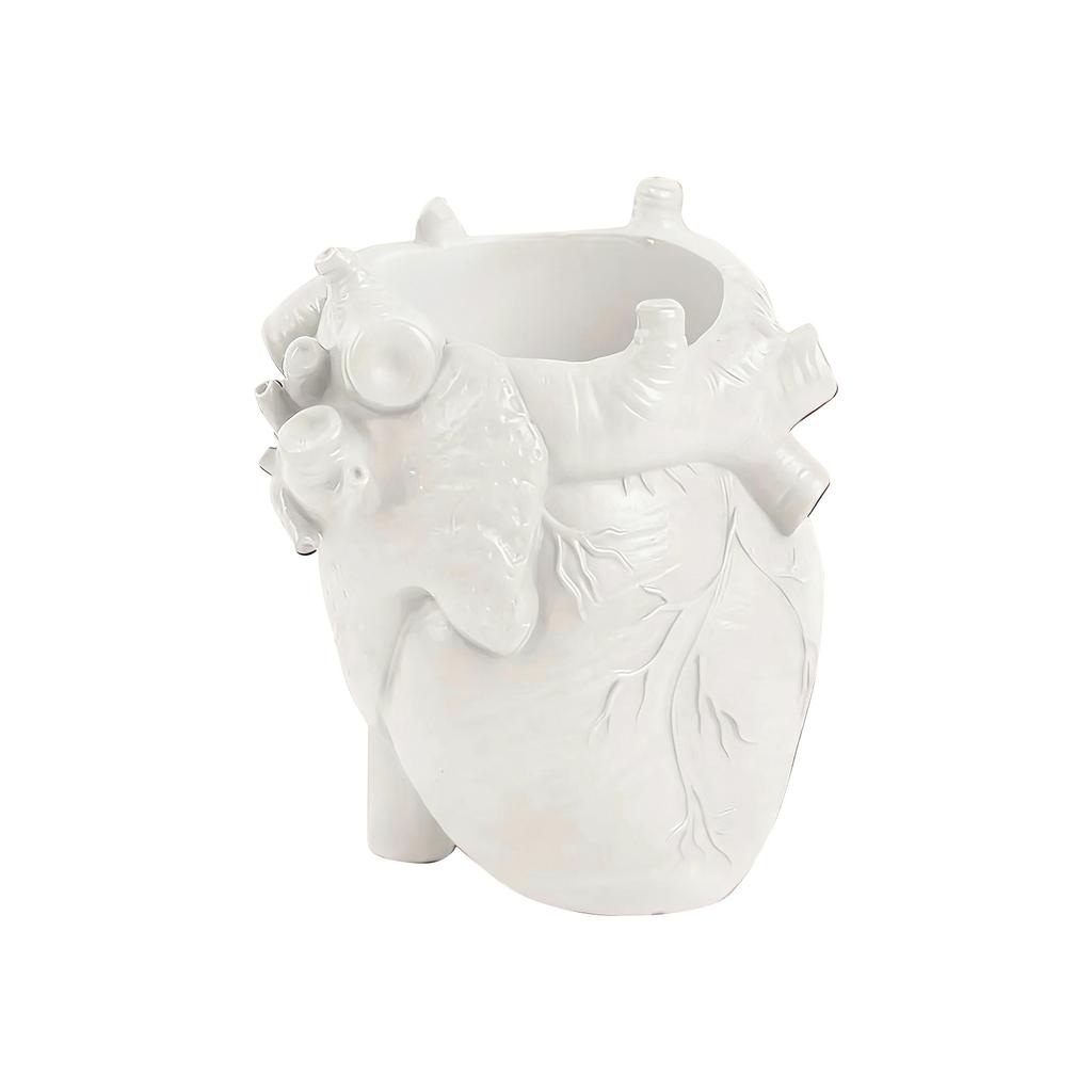 Miniatur herzförmiger Stifthalter, Harz-Dekoration zur Aufbewahrung auf dem Schreibtisch zu Hause, Make-up-Pinselhalter