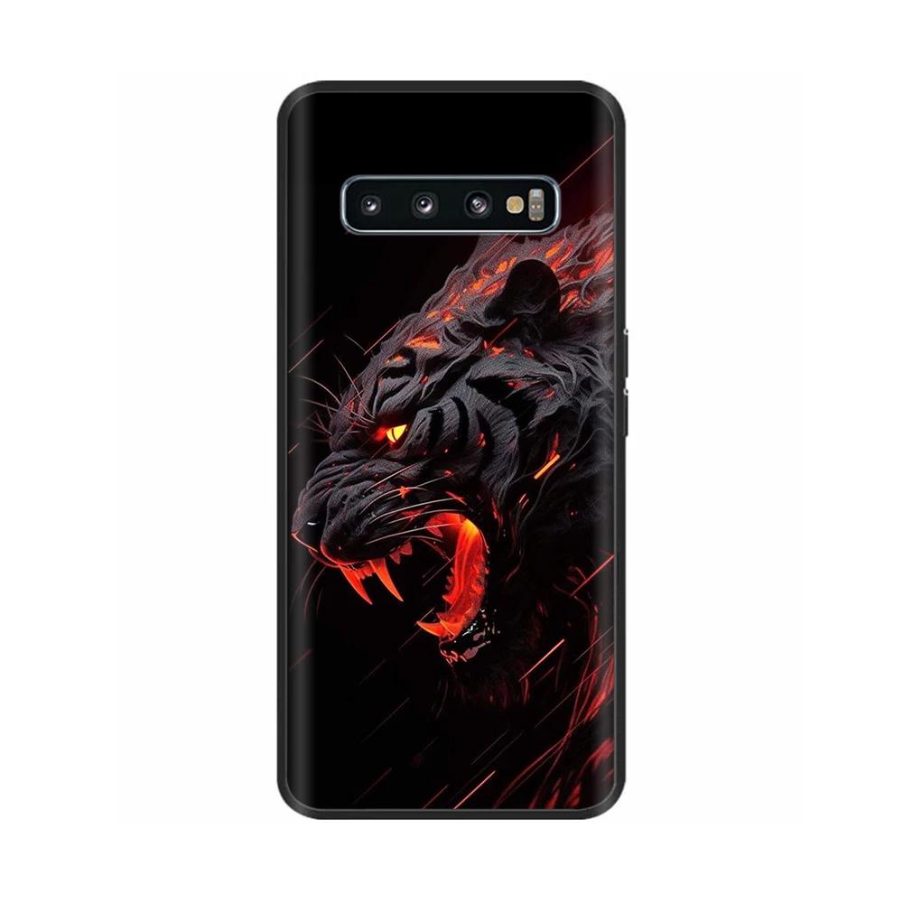 Shockproof Cover For Samsung Galaxy S10 Phone Case Animals Painted Shell For Samsung S10 Plus S10+ S 10 Soft Silicone Back Cover