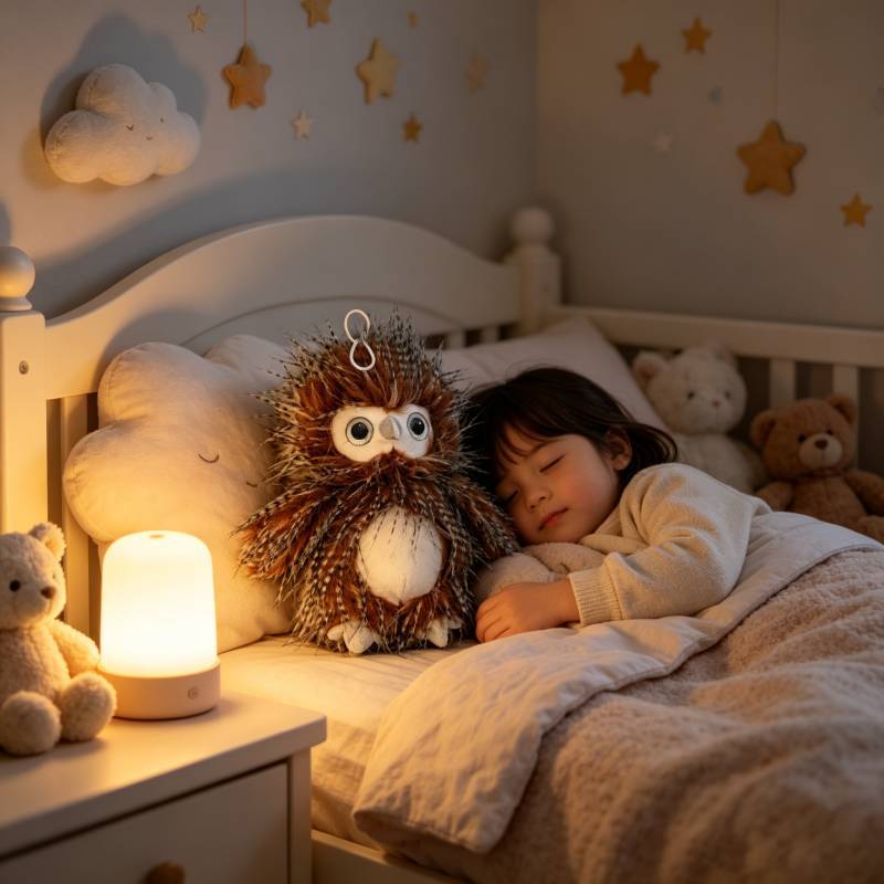 Plush Owl Animal Toy With Soft Crystal Polyester Filling For Kids And Collectors