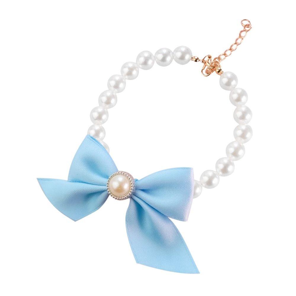 

Bell Necklace Pet Collar Adjustable Dog Collar Elegant Cute Collar Chihuahua синій