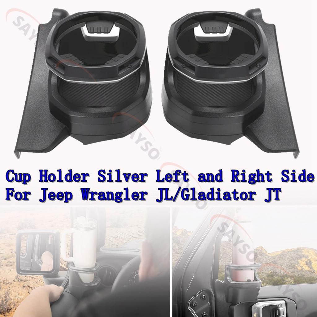 Multi-Function Car Window ABS Cup Holder For 2018-2025 Jeep Wrangler JL 4 Door JT Gladiator Modified Accessories
